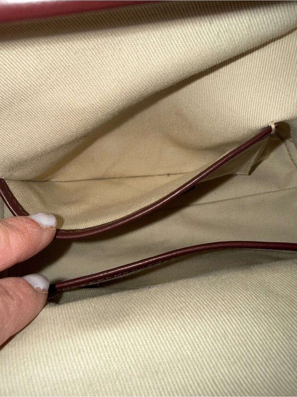EUC LINJER The Doctor's Bag Burgundy Leather used three times! Includes dust bag